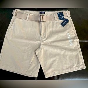 Nautica Size 38 Tan Shorts with Belt